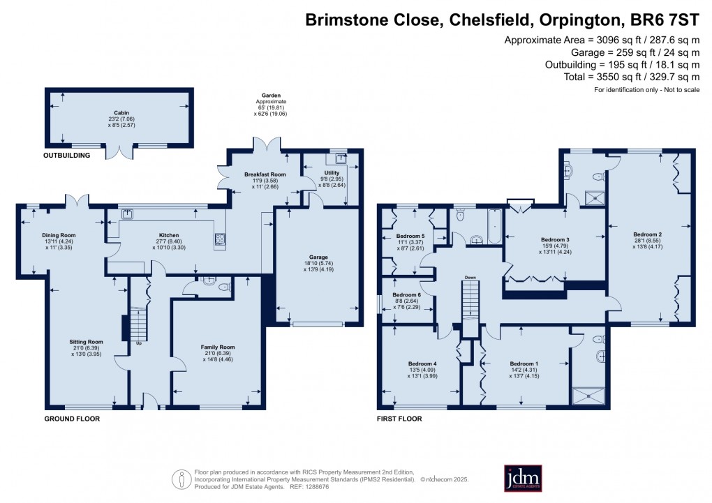 Floorplan for Chelsfield Park, Orpington, Kent