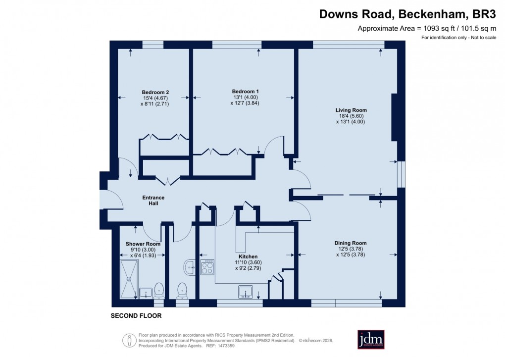 Floorplan for Beckenham, Kent