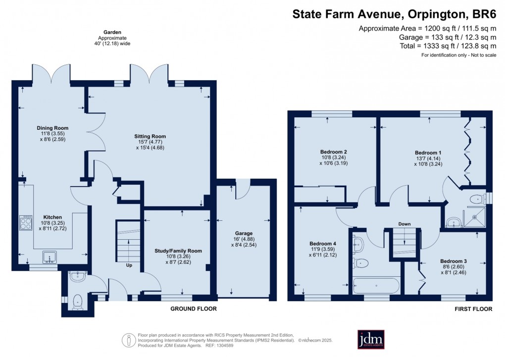 Floorplan for Orpington, Kent