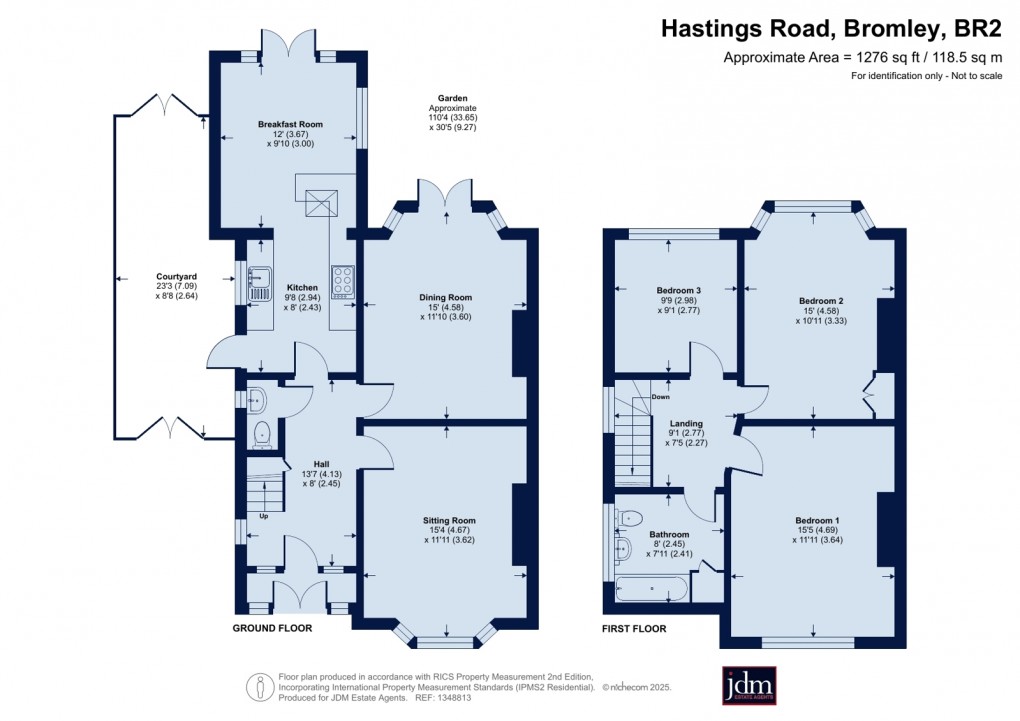 Floorplan for Bromley Common, Kent