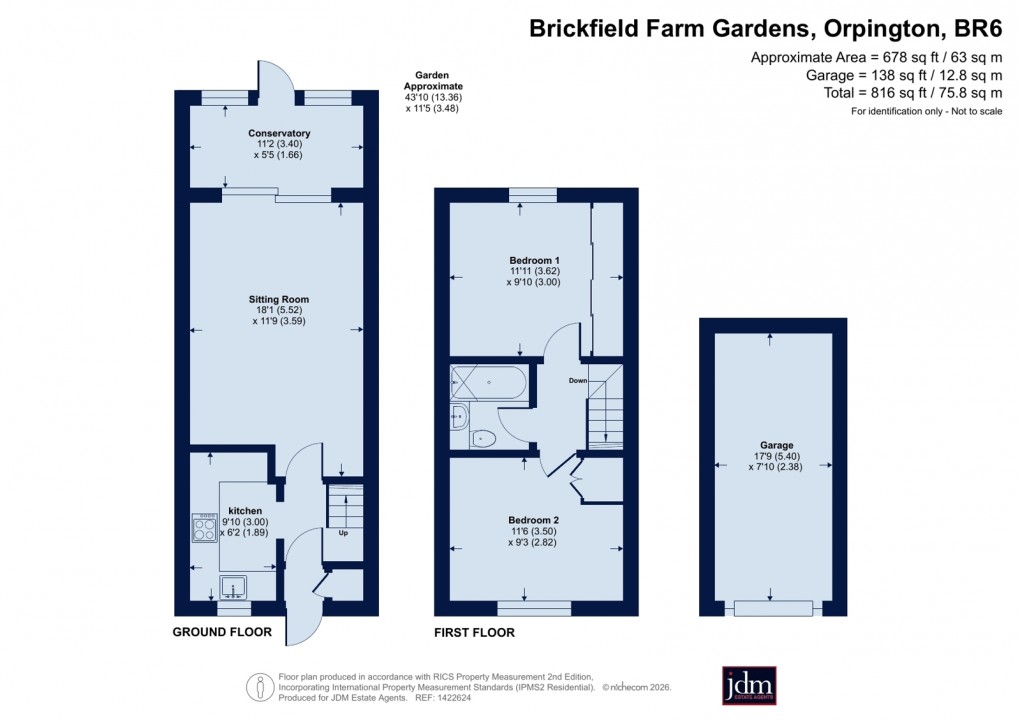 Floorplan for Farnborough, Orpington, Kent