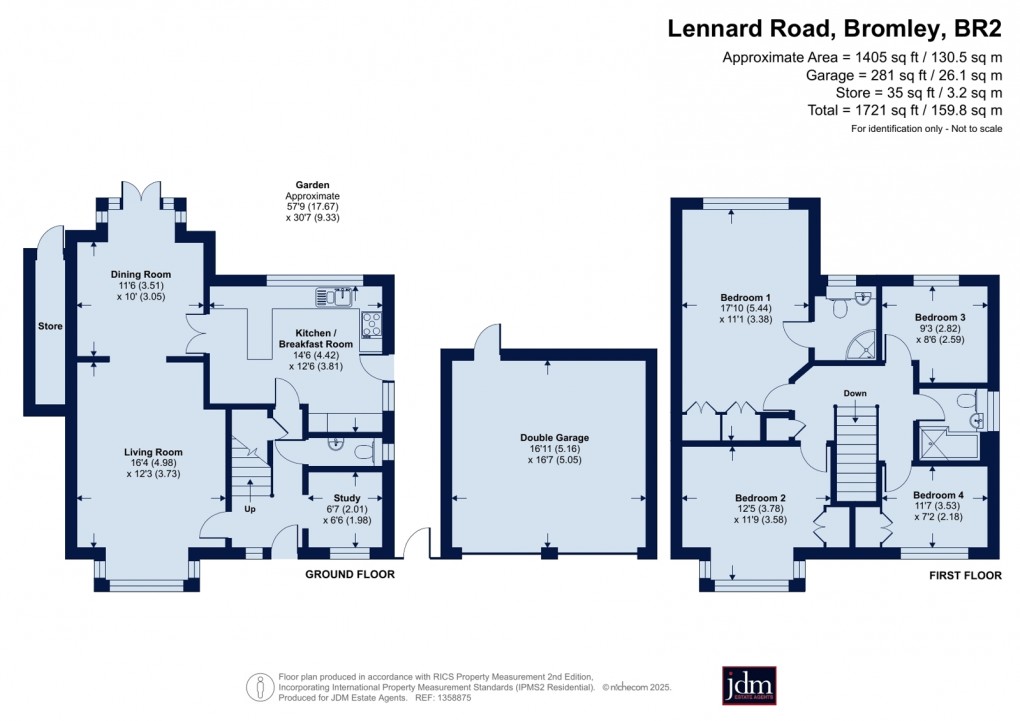 Floorplan for Bromley Common, Kent