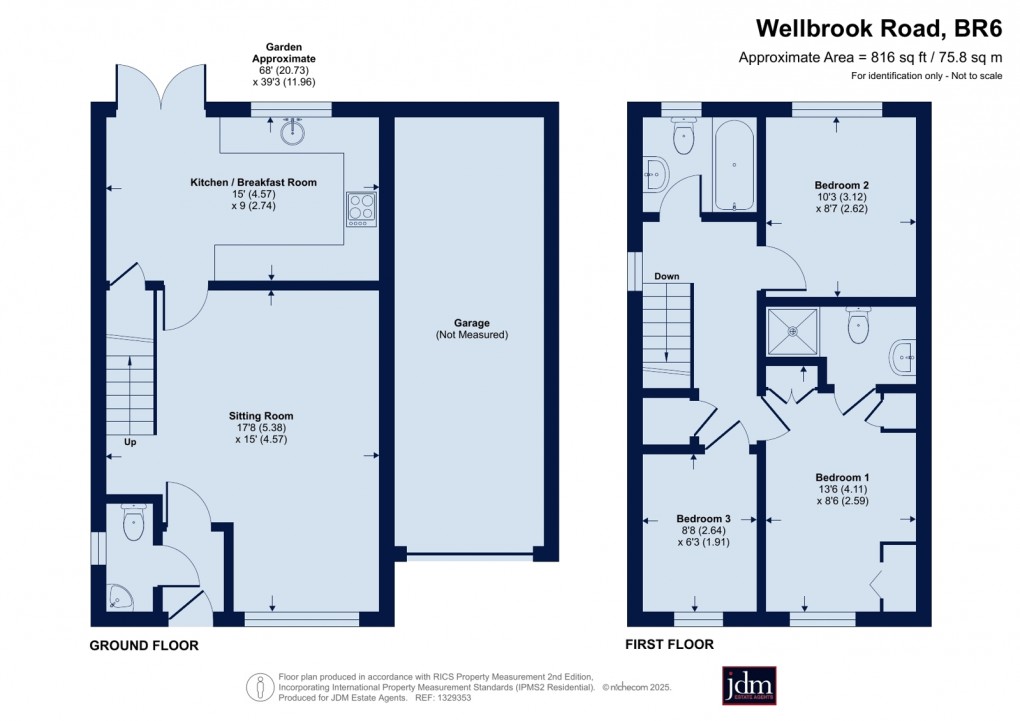 Floorplan for Orpington, Kent