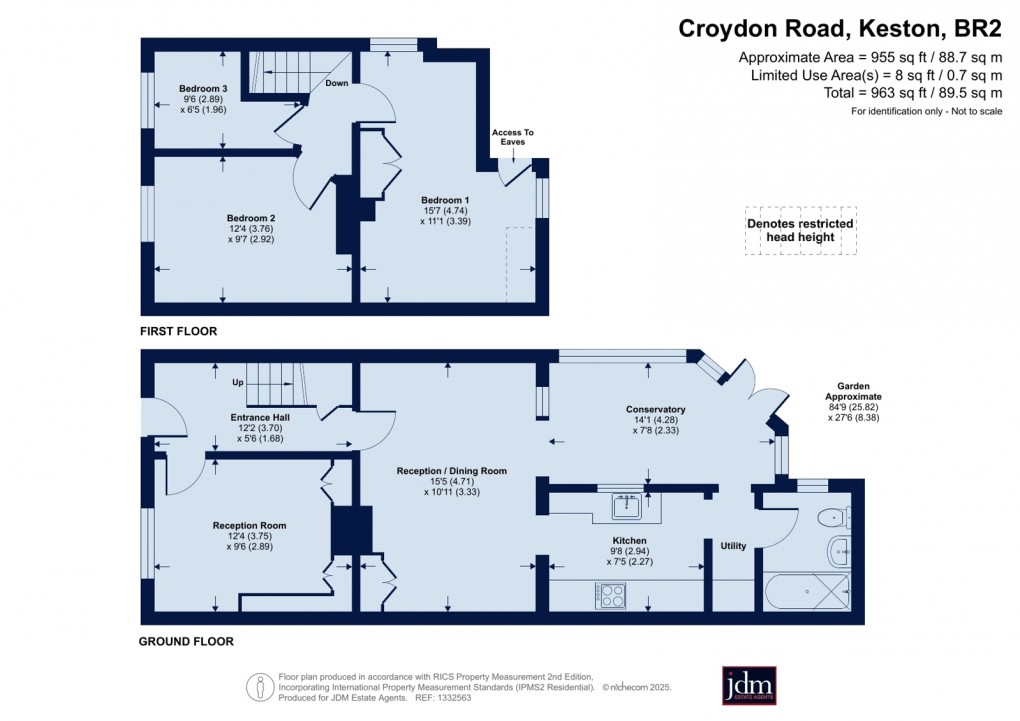 Floorplan for Keston, Kent