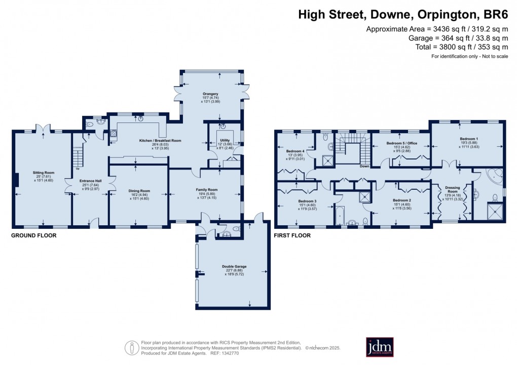 Floorplan for Downe, Orpington, Kent