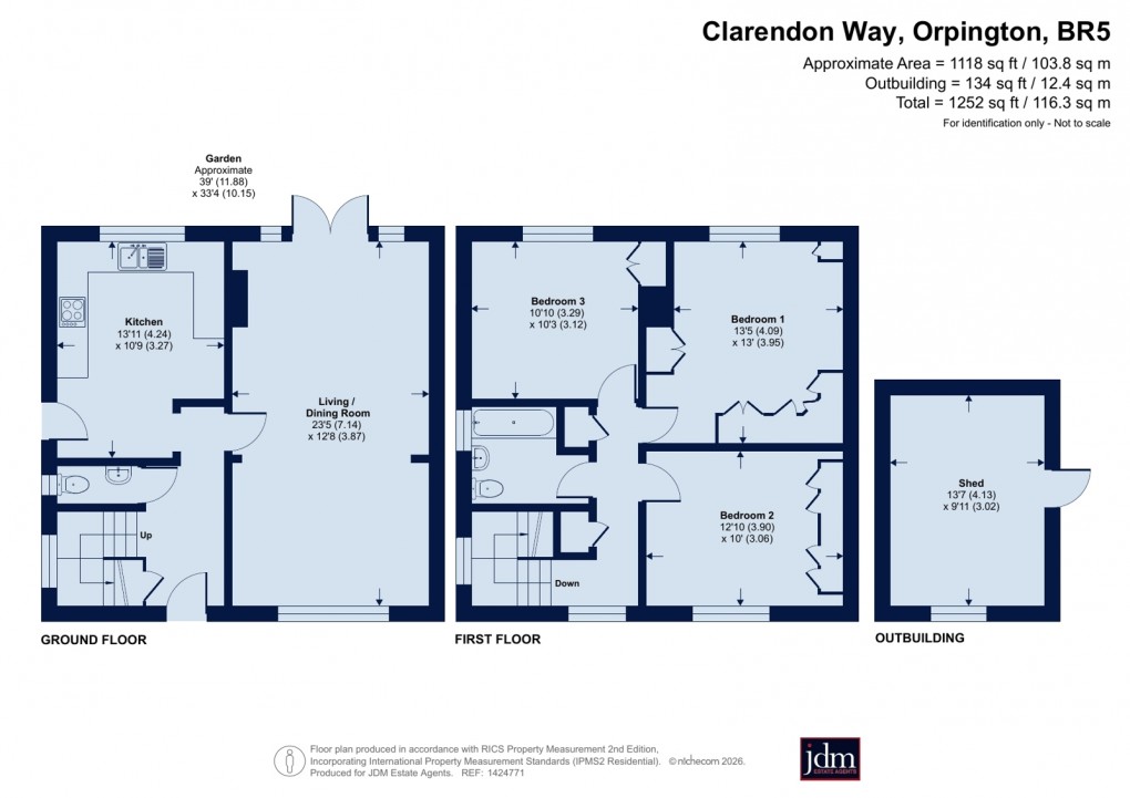 Floorplan for Orpington, Kent