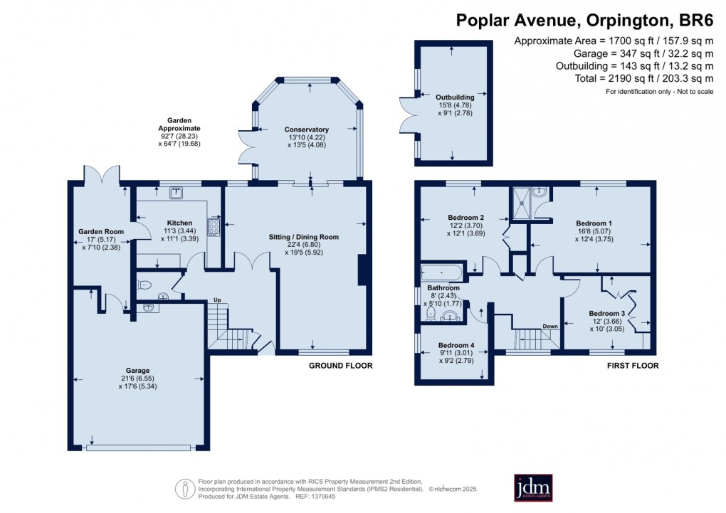 Floorplan for Crofton Heath, Orpington, Kent