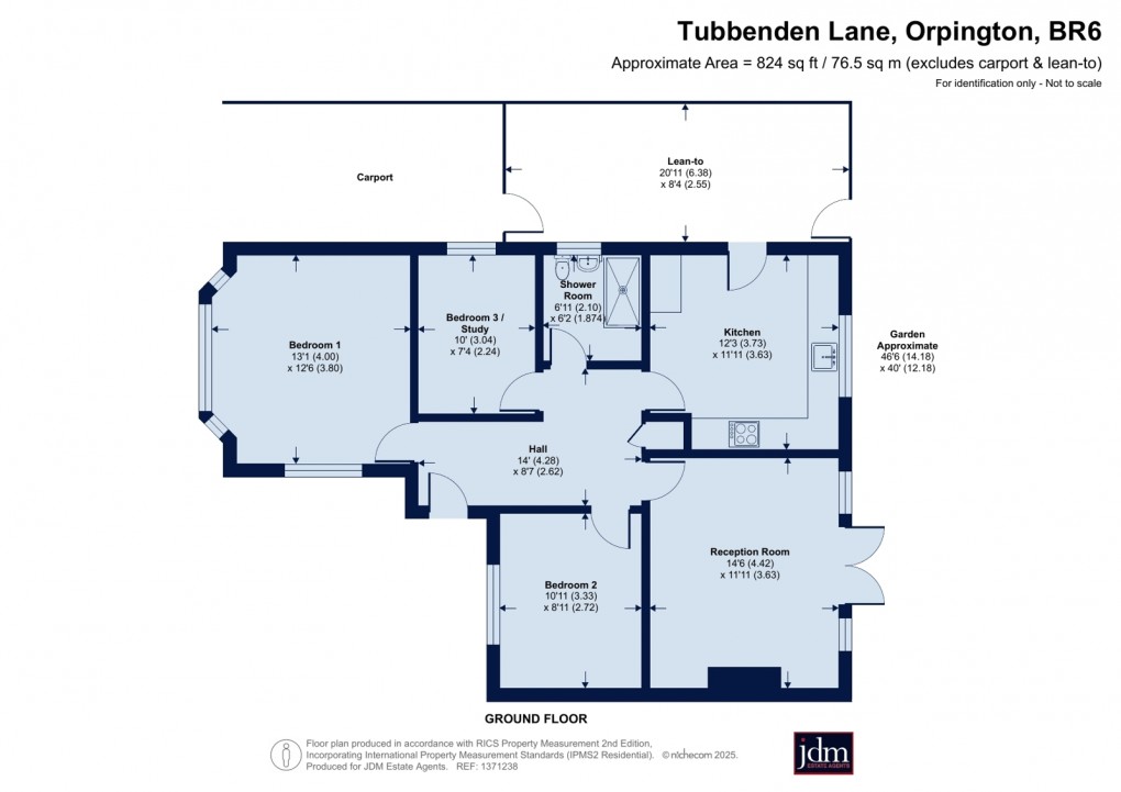 Floorplan for Orpington, Kent