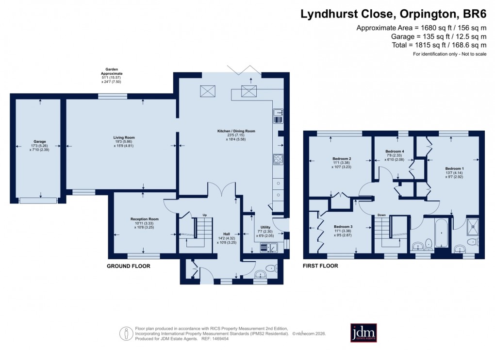 Floorplan for Orpington, Kent