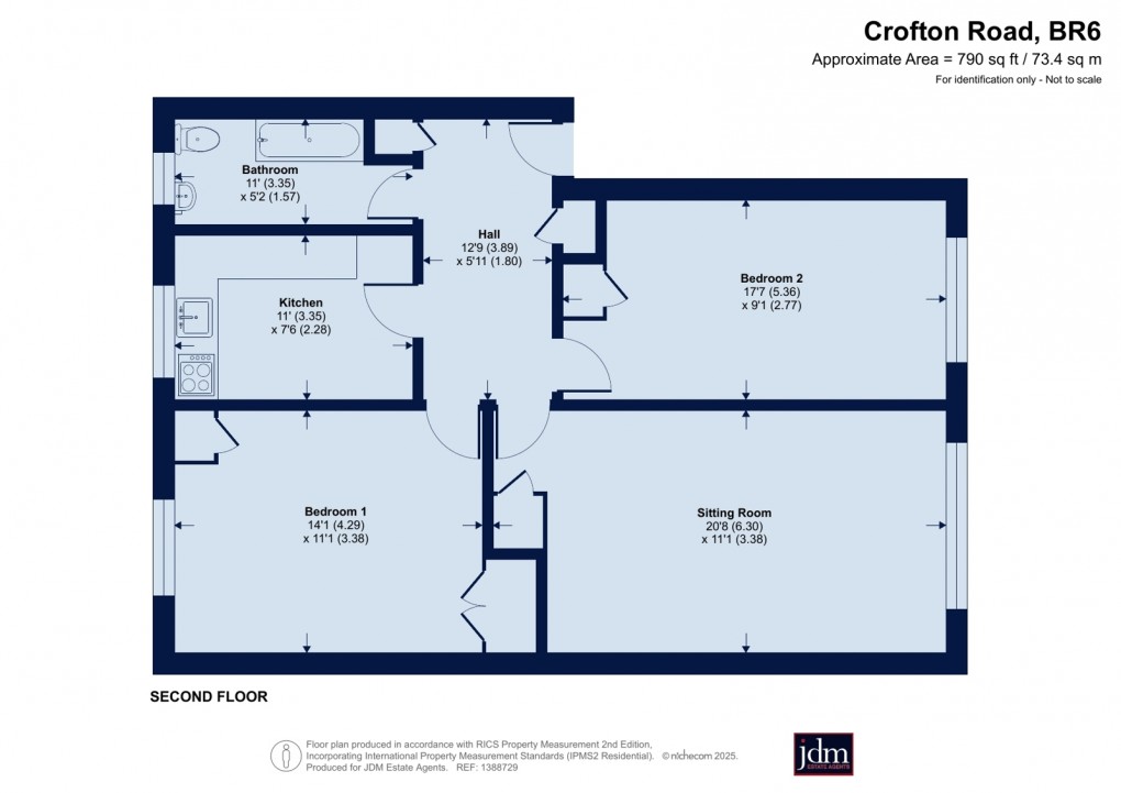 Floorplan for Locksbottom, Orpington, Kent