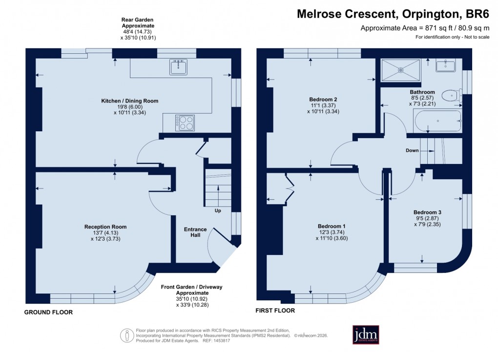 Floorplan for Orpington, Kent