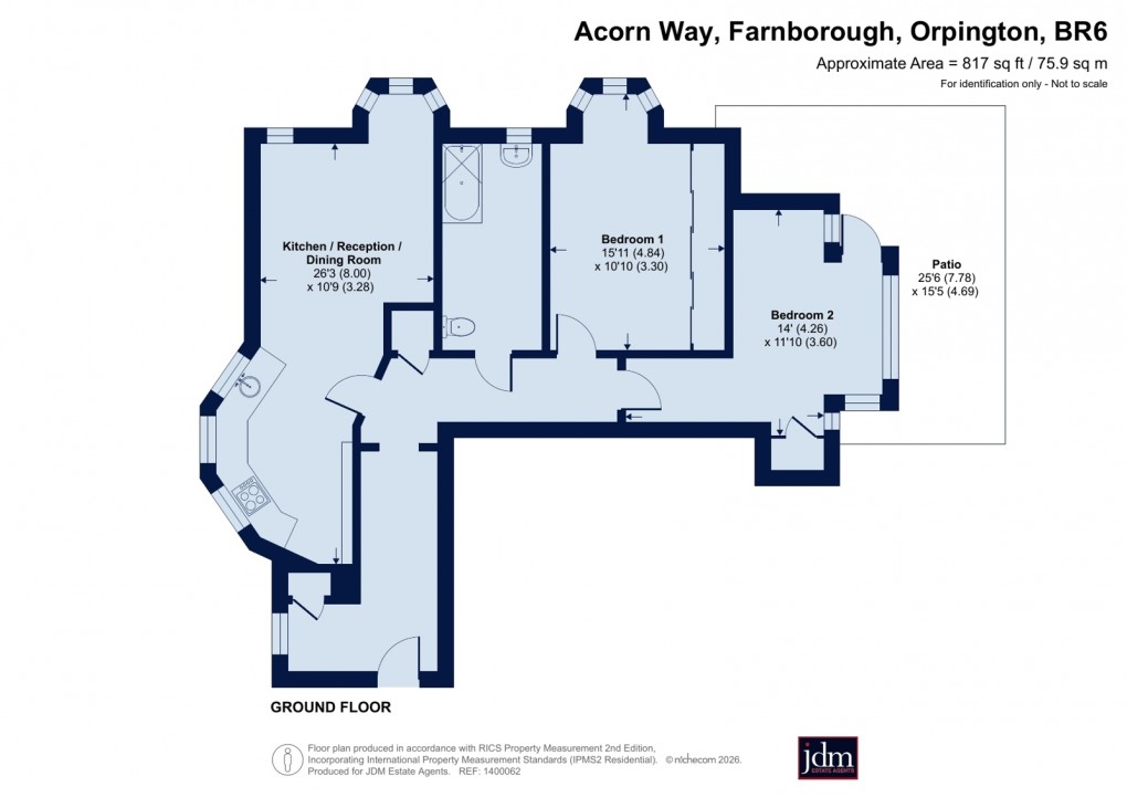 Floorplan for Farnborough, Orpington, Kent