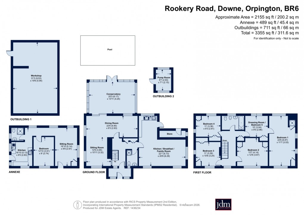 Floorplan for Downe, Orpington, Kent