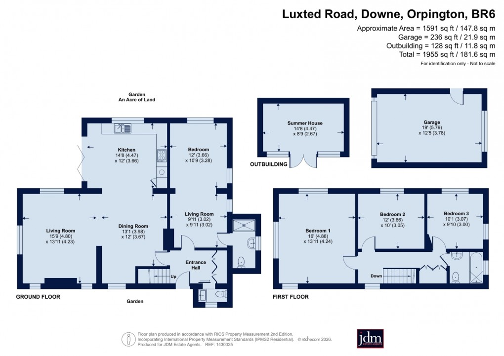 Floorplan for Downe, Orpington, Kent