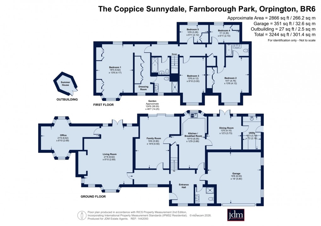 Floorplan for Farnborough Park, Orpington, Kent