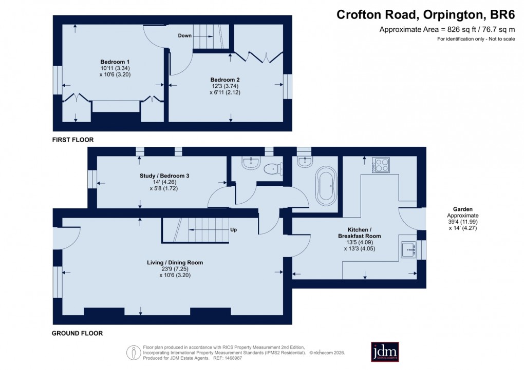 Floorplan for Orpington, Kent