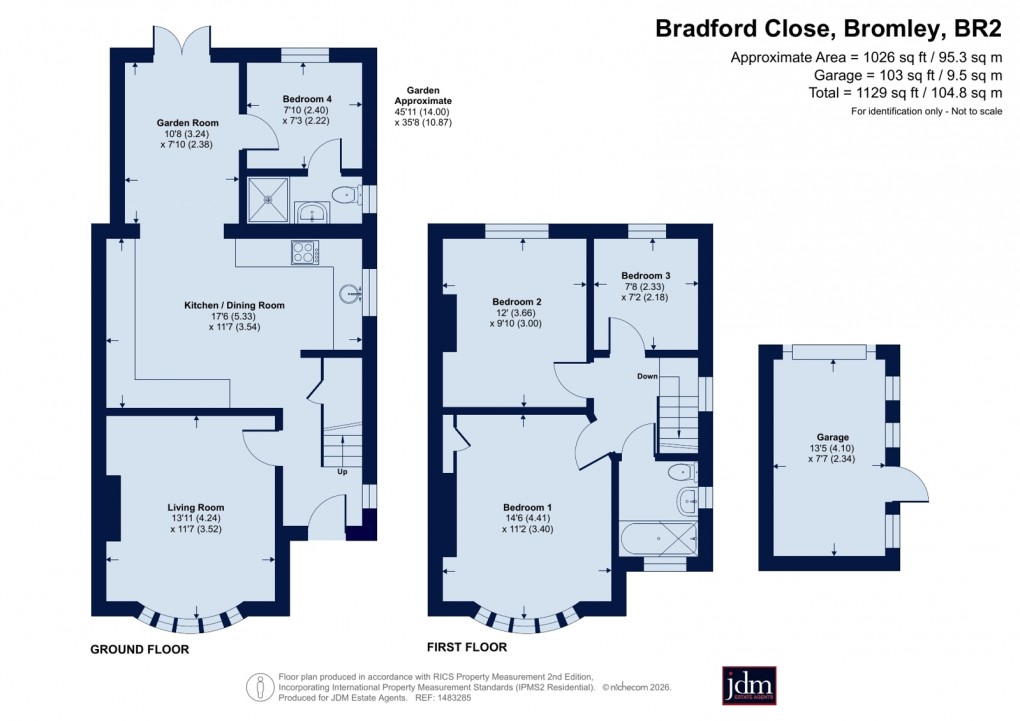 Floorplan for Bromley Common, Kent