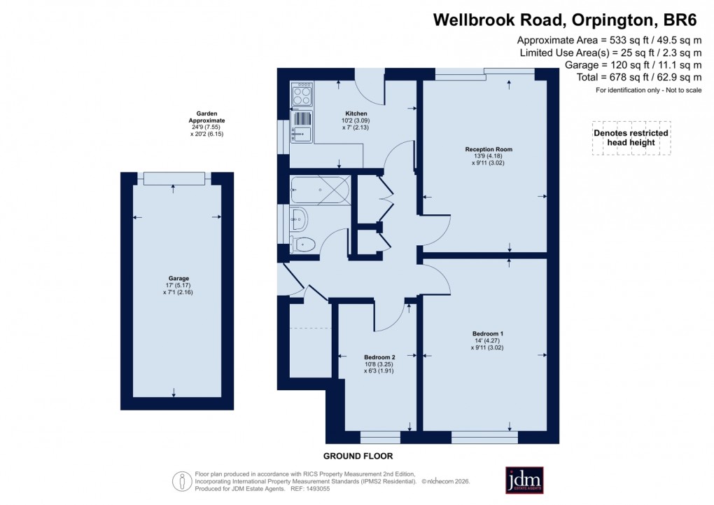 Floorplan for Orpington, Kent