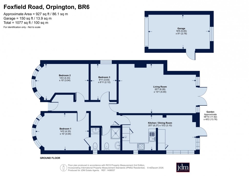 Floorplan for Orpington, Kent
