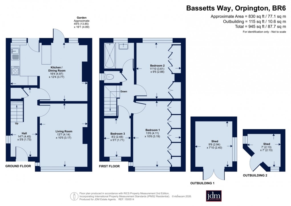 Floorplan for Orpington, Kent