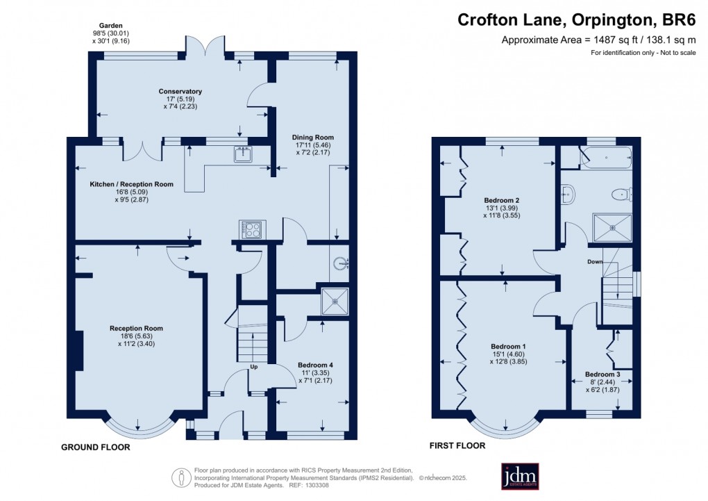 Floorplan for Crofton Lane, Orpington, Kent