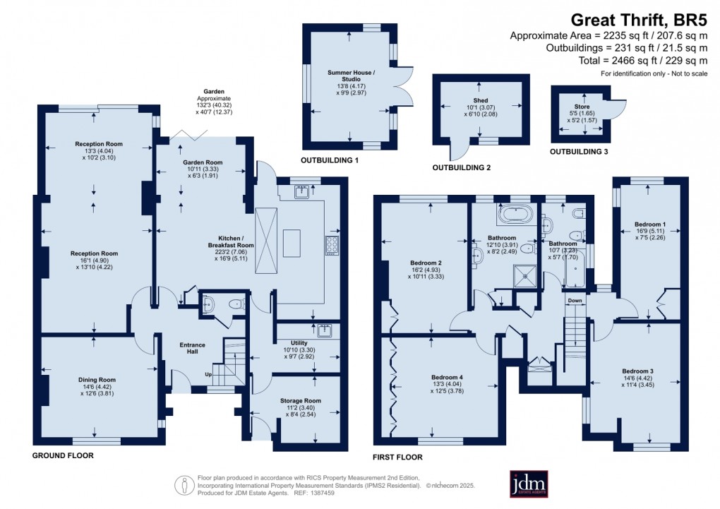 Floorplan for Great Thrift, Petts Wood, Kent