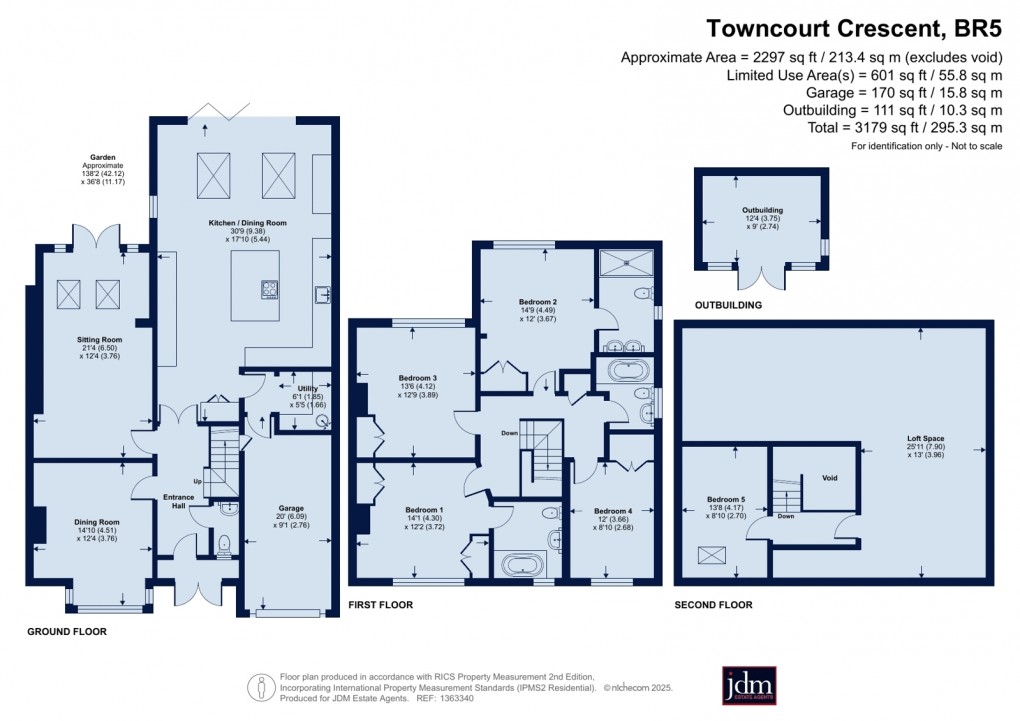 Floorplan for Petts Wood, Orpington, Kent