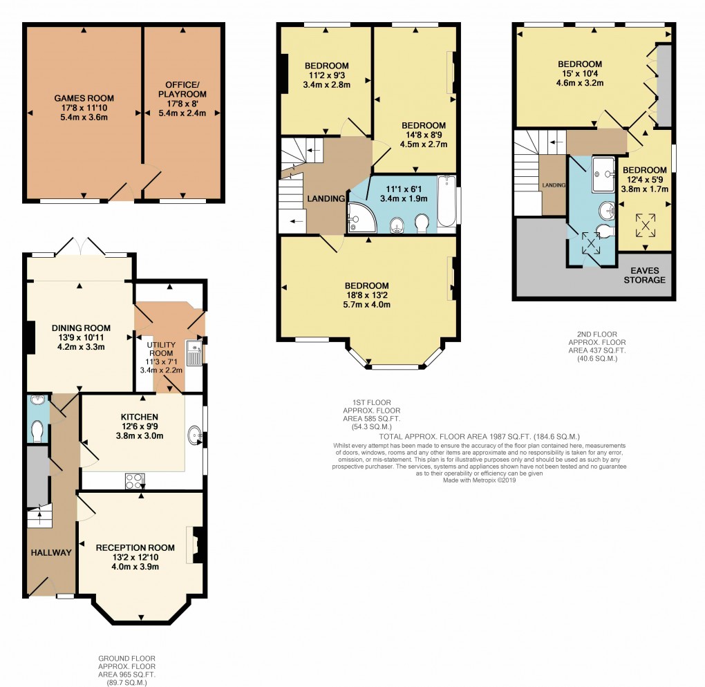 Floorplan for Blenheim Road, Bromley