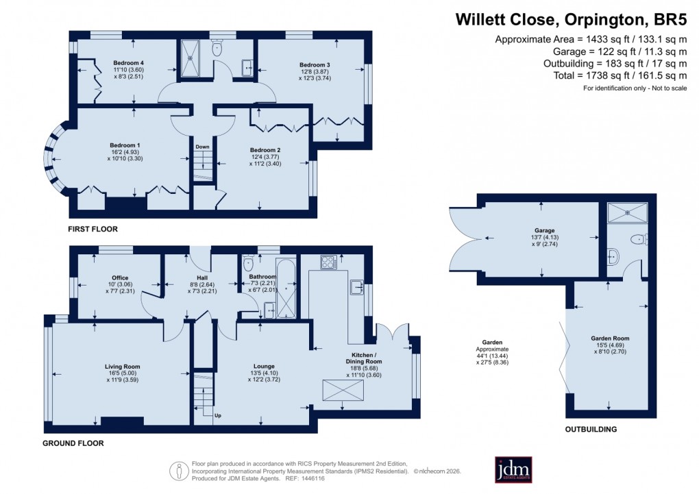 Floorplan for Petts Wood, Orpington