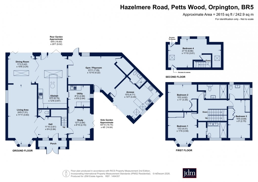 Floorplan for Petts Wood, Orpington