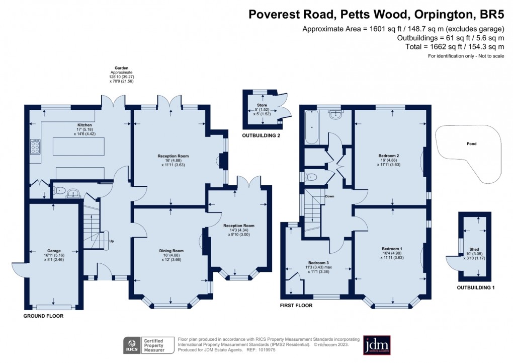 Floorplan for Petts Wood, Orpington