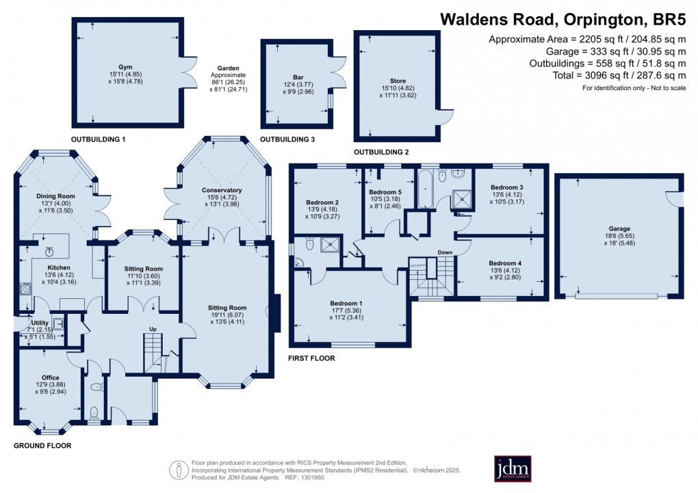 Floorplan for Waldens Road, Orpington