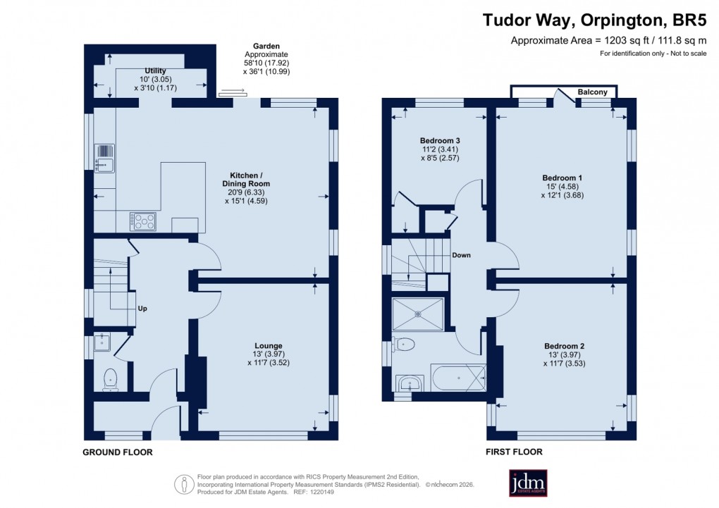 Floorplan for Petts Wood, Orpington