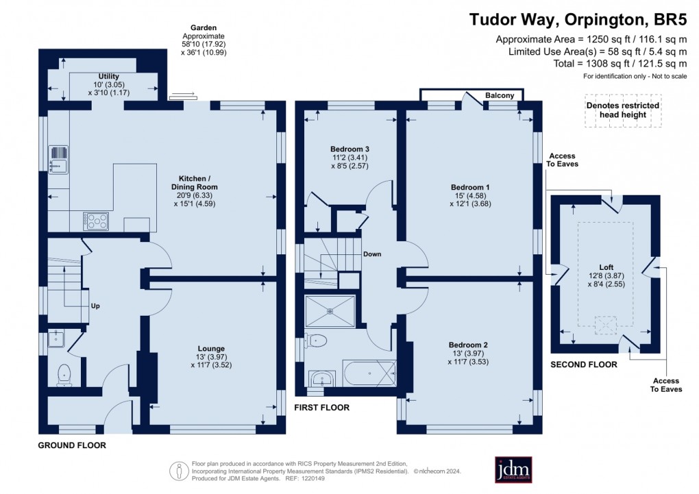 Floorplan for Petts Wood, Orpington