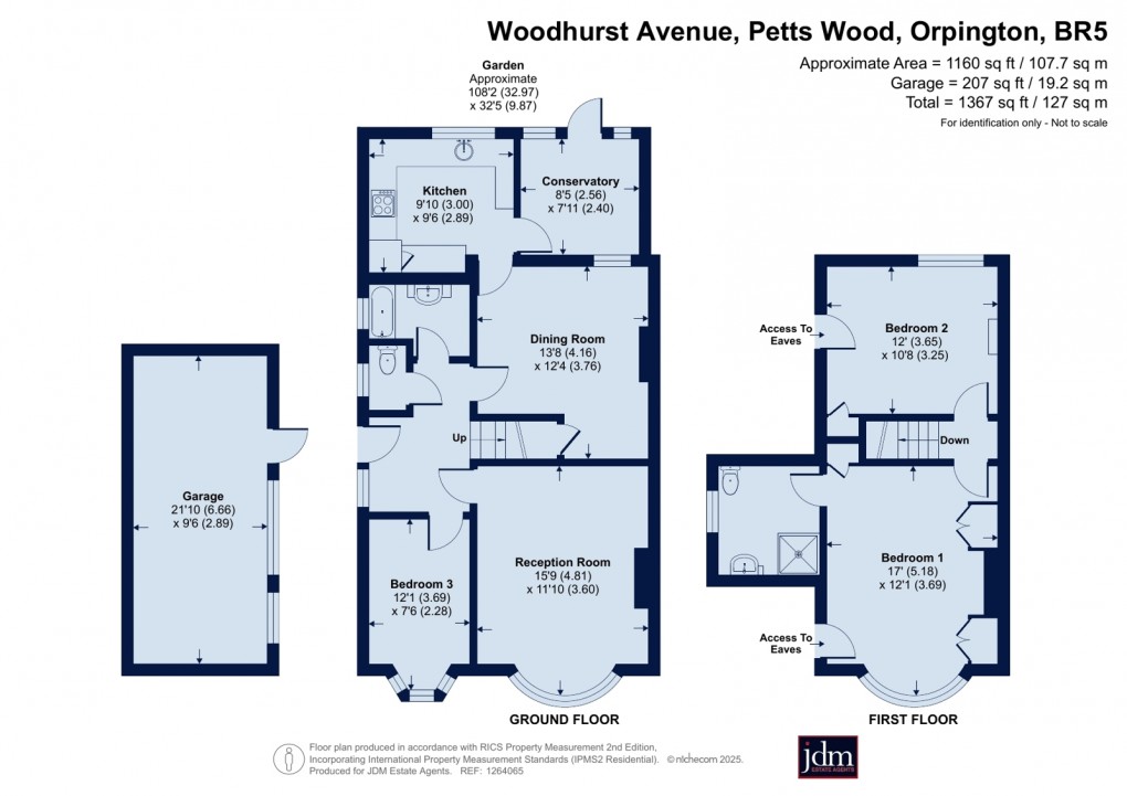 Floorplan for Petts Wood, Orpington