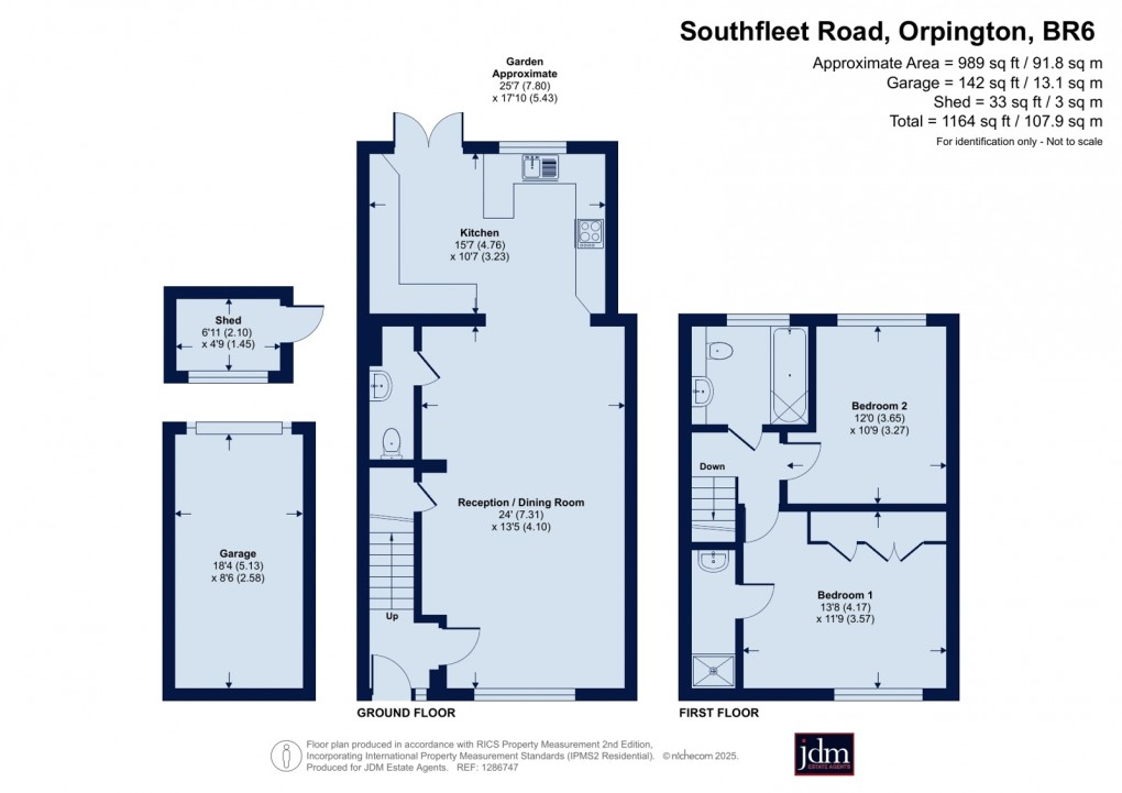 Floorplan for Southfleet Road, Orpington, Kent