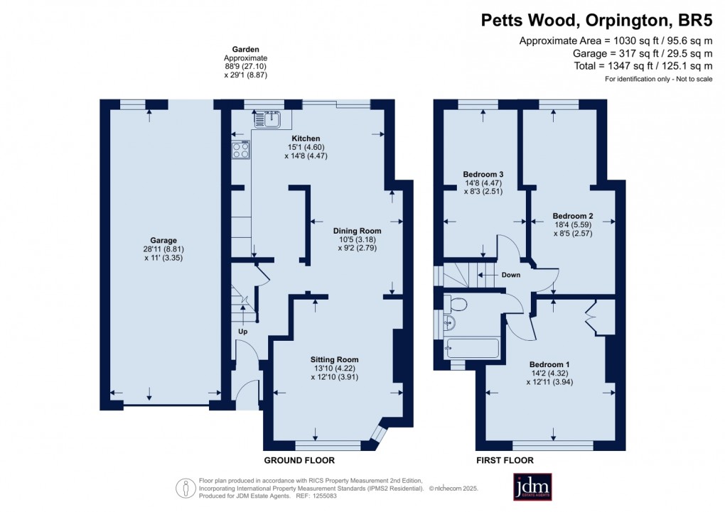 Floorplan for Petts Wood, Orpington