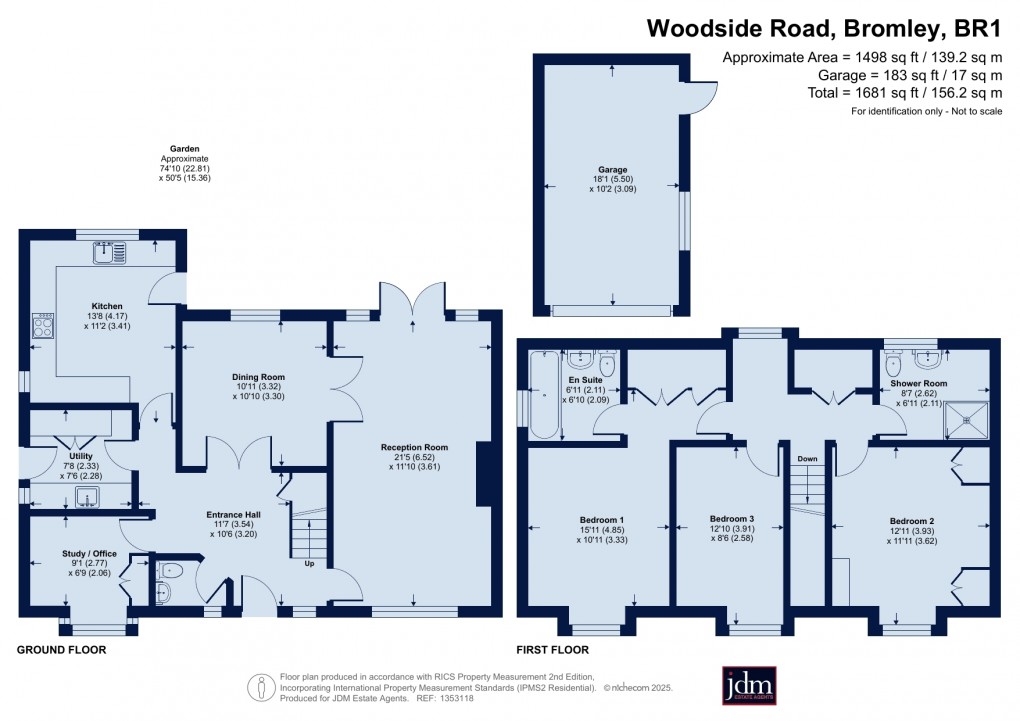 Floorplan for Woodside Road, Bromley