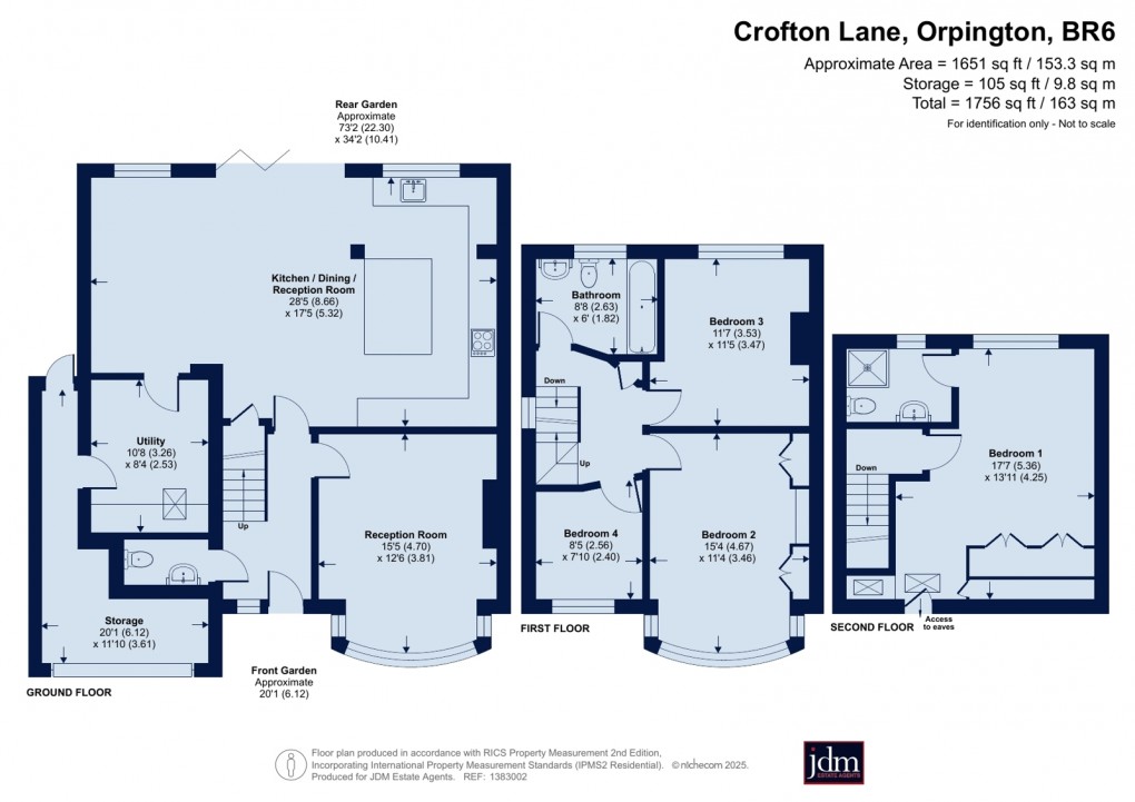 Floorplan for Crofton Lane, Orpington