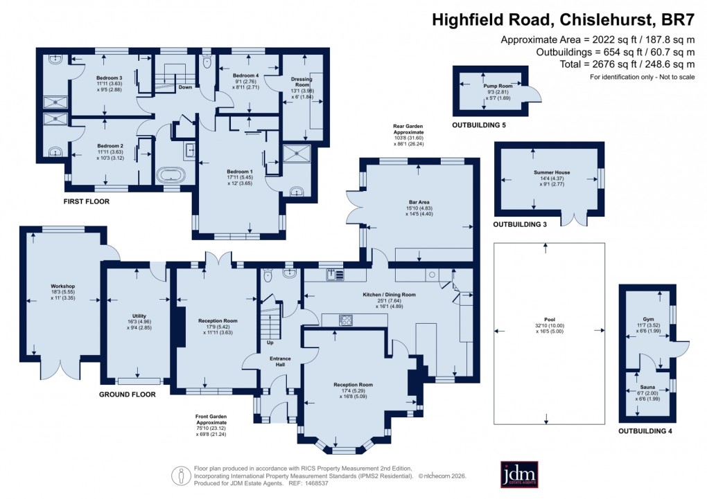 Floorplan for Chislehurst, Kent
