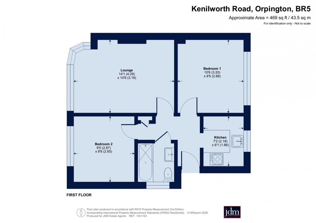 Floorplan for Petts Wood, Orpington