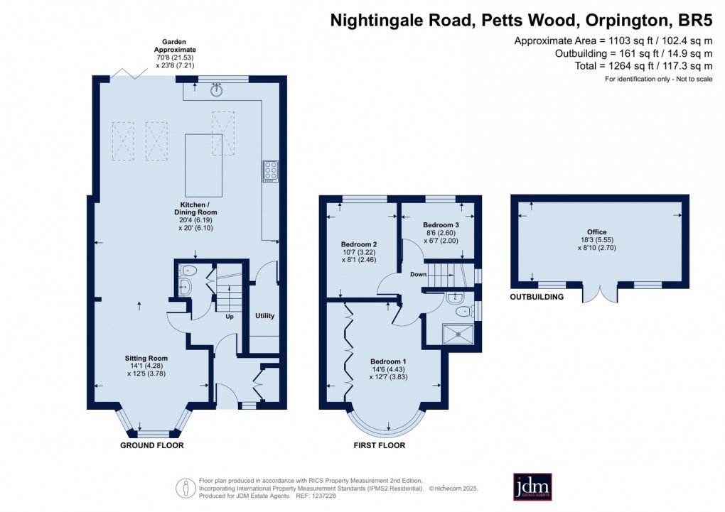 Floorplan for Petts Wood, Orpington