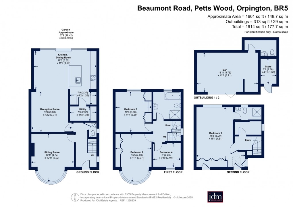 Floorplan for Petts Wood, Orpington