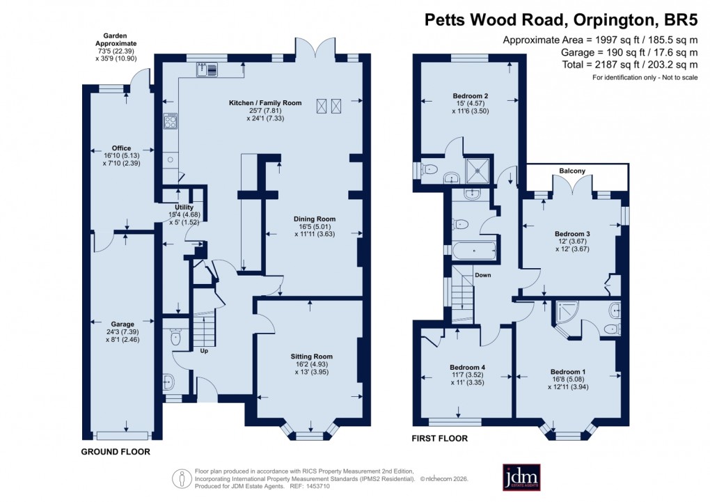 Floorplan for Petts Wood, Orpington