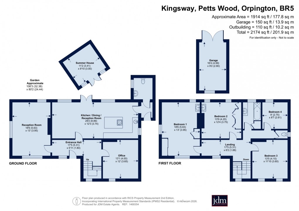 Floorplan for Petts Wood, Orpington