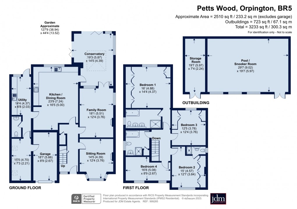 Floorplan for Petts Wood, Orpington
