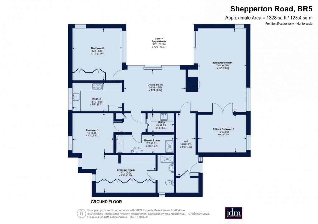 Floorplan for Petts Wood, Orpington