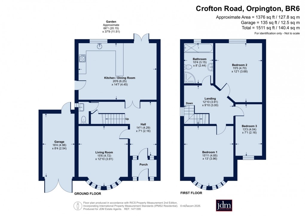 Floorplan for Crofton Road, Orpington, Kent