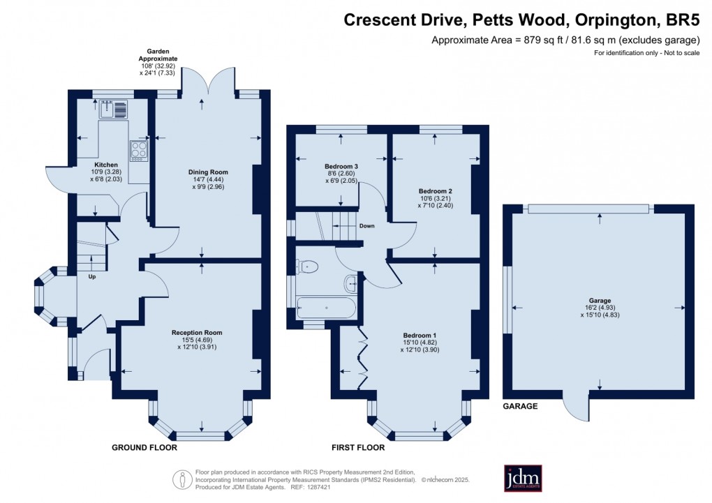 Floorplan for Petts Wood, Orpington