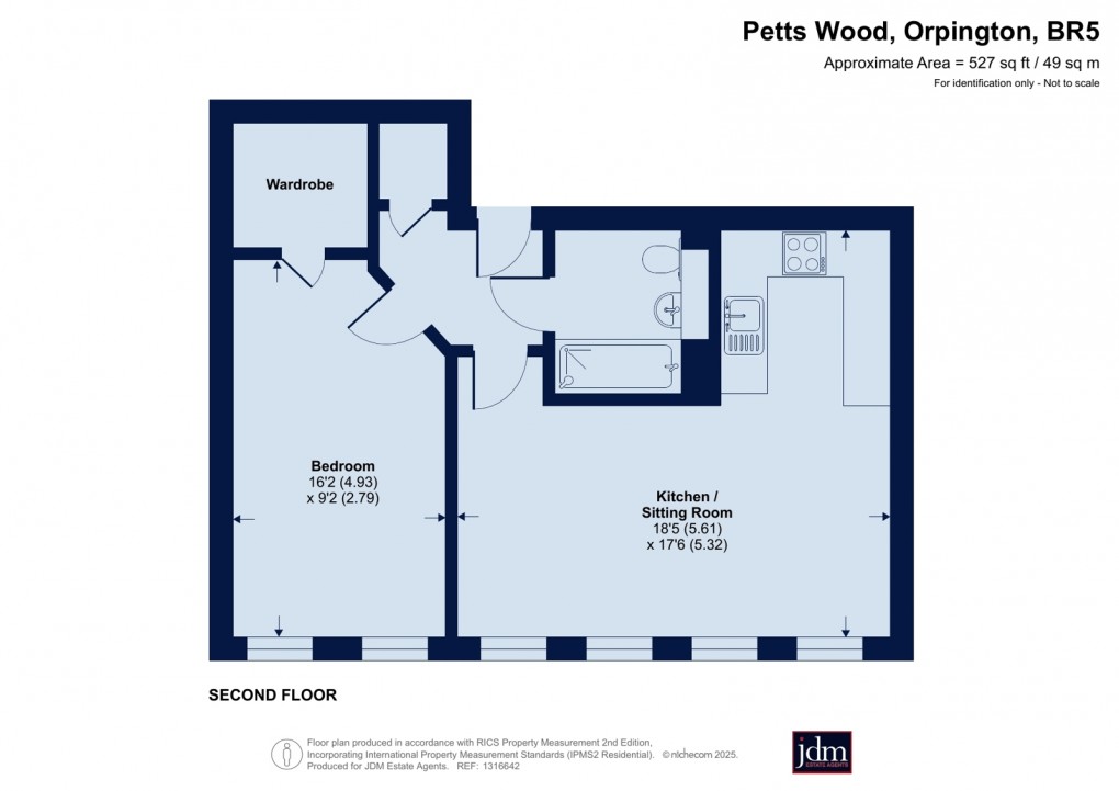 Floorplan for Petts Wood, Orpington